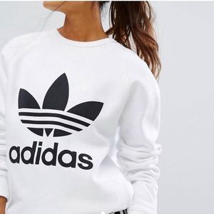 White adidas sweatshirt